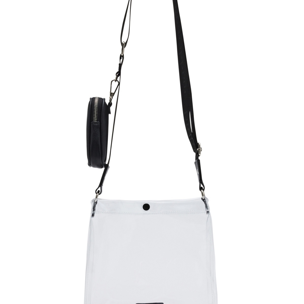 Madden Girl Maeve Clear Tote - Black